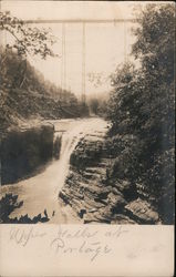 Upper Falls Portage, NY Postcard Postcard Postcard