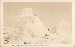 305 on Mt. Washington after a Semptember Frost Storm. Gorham, NH Postcard Postcard Postcard