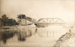 Barge Canal, 1920 Postcard