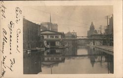 Erie Canal in Syracuse Postcard