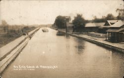 On Erie Canal Postcard