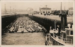 Boom of Logs in US Gov't locks Postcard