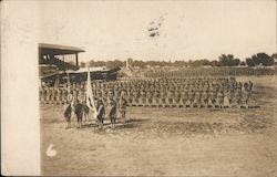 Soldiers Lined up in Formation Allentown, PA Postcard Postcard Postcard