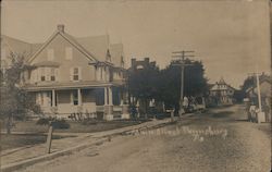 Street Scene Large Homes Pennsburg, PA Postcard Postcard Postcard