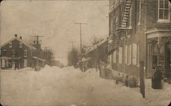 Street After a Snow Storm Pennsburg, PA Postcard Postcard Postcard