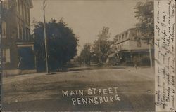 Main Street Pennsburg, PA Postcard Postcard Postcard