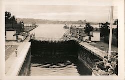 Locks Sault Ste. Marie, MI Postcard Postcard Postcard