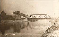 Barge Canal Lyons, NY H.A. Meyer Commercial Photographer Postcard Postcard Postcard