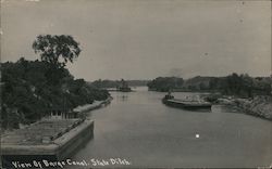 View of Barge Canal. State Ditch Jordan, NY Postcard Postcard Postcard