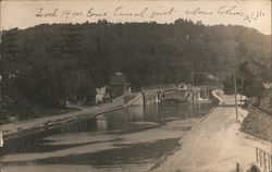 Lock 14 on Erie Canal Postcard