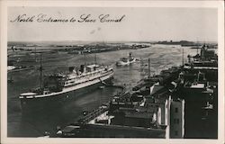 North Entrance to Suez Canal Postcard
