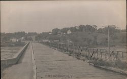 Canal & Bridge View Postcard