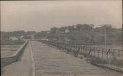 Canal & Bridge View Crescent, NY Postcard Postcard Postcard