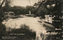 Small Boats on Canal Postcard
