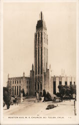 Boston Ave. M.E. Church South Tulsa, OK Postcard Postcard Postcard