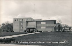 Cuming County Court House West Point, NE Postcard Postcard Postcard