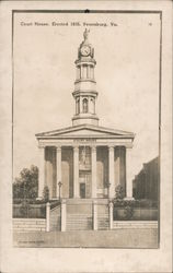 Court House, Erected 1835 Petersburg, VA Postcard Postcard Postcard