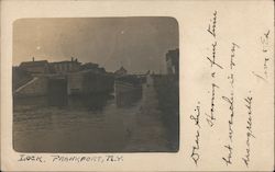 Ships Lock and Canal Postcard