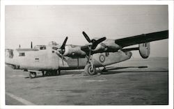 WWII Bomber, Guernsey Postcard