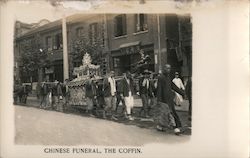 Chinese Funeral, The Coffin China Asian Postcard Postcard Postcard