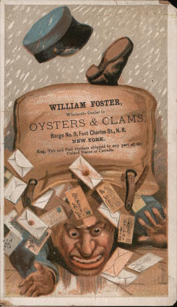 A Bag Of Letters - William Foster Oysters & Clams New York City