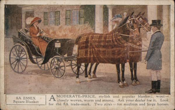 A Chariot - A Moderate Price 5A Horse Blankets Advertising