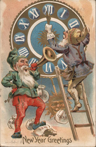 Two Gnomes And A Clock Elves