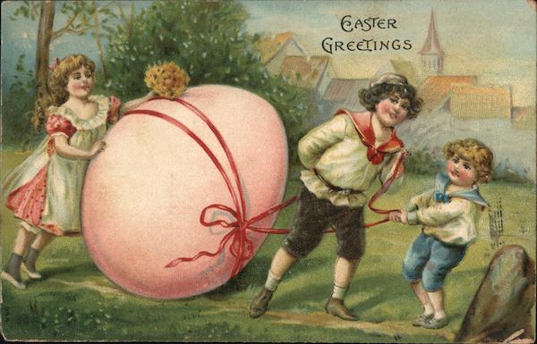 Easter Greetings With Children