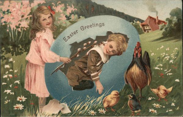 Easter Greetings Eggs