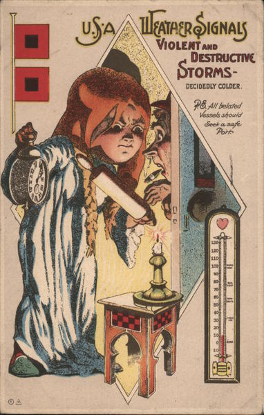 Whetaer Signals - Violent And Destructive Storms Semaphore Flags