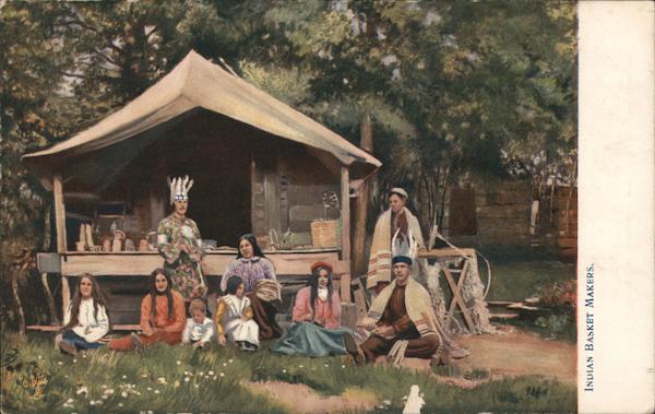 Indian Basket Makers - A Tent on the Forest Native Americana