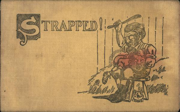 Boy Strapped by Man Spanking