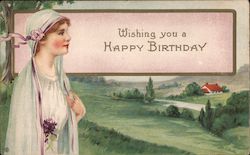 Wishing You A Happy BIrthday Postcard Postcard Postcard