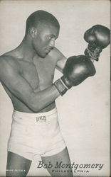 Boxer Bob Montgomery Philadelphia, PA Boxing Arcade Card Arcade Card Arcade Card