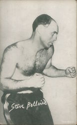 A Boxer Posing - Steve Belloise Arcade Card