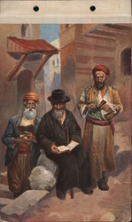 "Jews of Jerusalem" sent to Alec Bernstein Postcard