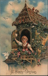 A Merry Christmas Children Postcard Postcard Postcard