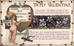 To My Valentine Cupid Postcard