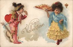 To My Valentine Latino Children Postcard