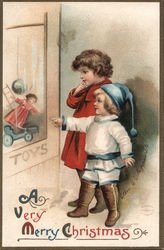 A Very Merry Christmas Children Ellen Clapsaddle Postcard Postcard Postcard
