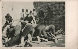 "Negroes Scrambling For Money" Postcard