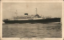 Cruise Ships - M/S Saturnia, Vulcania Postcard
