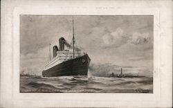 Cunard R.M.G. Carmania And Caronia Postcard