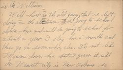 U. S. Army Blank Postcard, Keesler Field Postcard