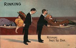 Rinking - Retiring From the Bar Postcard