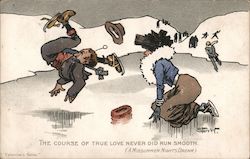 The Course Of True Love Never Did Run Smooth Postcard
