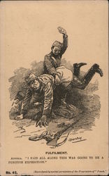 WWI: Serbia Spanking Austria Postcard Postcard Postcard