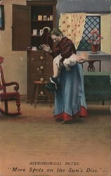 Mother Spanking Child Postcard
