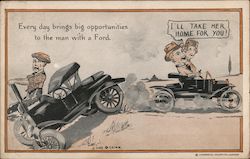Ford - I'll Take Her Home For You Postcard
