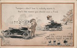 And The Little Old Ford Rambled Right Along Postcard